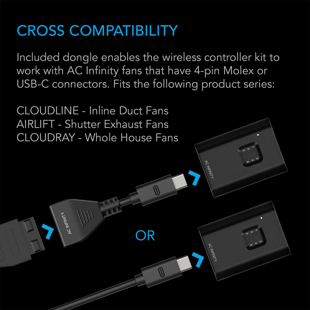 AC Infinity Controller 63 Wireless Remote Fan Speed Controller