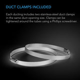 AC Infinity Flexible 6" 4-Layer Heavy Duty Aluminum Ducting - Clamps