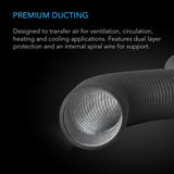 AC Infinity Flexible 6" 4-Layer Heavy Duty Aluminum Ducting - Graphic 1