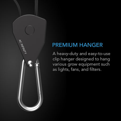 Ac Infinity Heavy Duty Adjustable Rope Clip Hangers Graphic 1