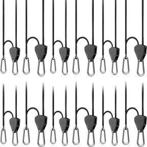 AC Infinity Heavy-Duty Adjustable Rope Clip Hangers - 6 Pair