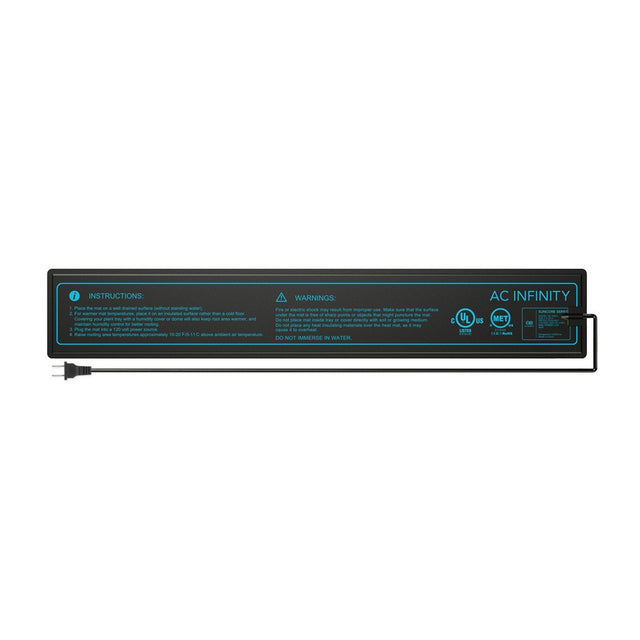 AC Infinity SUNCORE IP-67 Waterproof Seedling Heat Mats - 3 x 20 in.