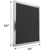 Air-Care 12-In. Wide Permanent Electrostatic Washable 1-In. Deep MERV 8 Air Filter - 12x25x1