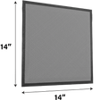 Air-Care 14-In. Wide Flexible Permanent Electrostatic Washable 1-In. Deep MERV 8 Air Filter - 14x14x1