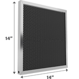 Air-Care 14-In. Wide Permanent Electrostatic Washable 1-In. Deep MERV 8 Air Filter - 14x14x1