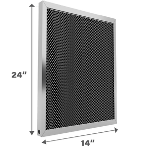 Air-Care 14-In. Wide Permanent Electrostatic Washable 1-In. Deep MERV 8 Air Filter - 14x24x1