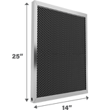 Air-Care 14-In. Wide Permanent Electrostatic Washable 1-In. Deep MERV 8 Air Filter - 14x25x1