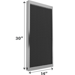 Air-Care 14-In. Wide Permanent Electrostatic Washable 1-In. Deep MERV 8 Air Filter - 14x30x1