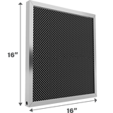 Air-Care 16-In. Wide Permanent Electrostatic Washable 1-In. Deep MERV 8 Air Filter - 16x16x1