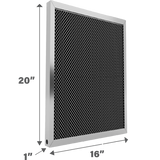Air-Care 16-In. Wide Permanent Electrostatic Washable 1-In. Deep MERV 8 Air Filter - 16x20x1