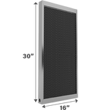 Air-Care 16-In. Wide Permanent Electrostatic Washable 1-In. Deep MERV 8 Air Filter - 16x30x1