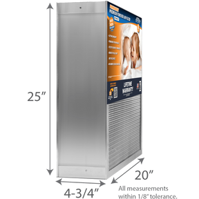 Air-Care 5-In. Deep Permanent Electrostatic Washable MERV 8 Air Filter 20 x 25