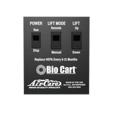 Air-Care Bio Cart HEPA Mobile Dust Containment Kit - Control Panel