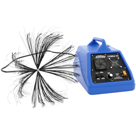 Air-Care Cobra 7 Power Brush System Air Duct Contact Cleaning System - Angle 1