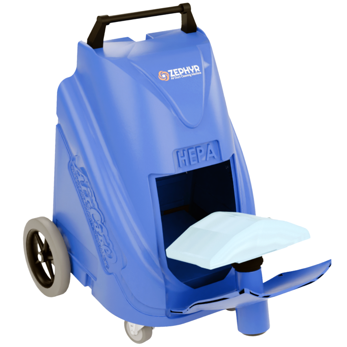 Air-Care Zephyr Portable Air Duct and Dryer Vent Cleaning Machine - Open