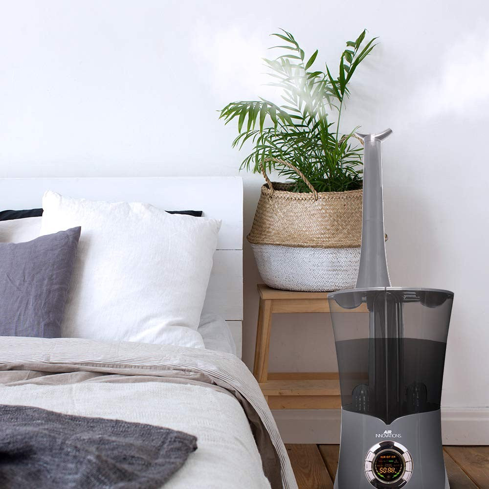 Air Innovations Cool Mist Ultrasonic Humidifier Platinum MH-801B-PLAT