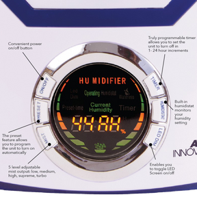 Air Innovations Cool Mist Humidifier - controls