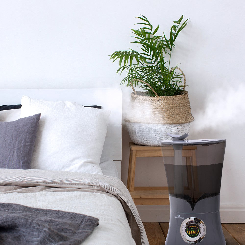 Air Innovations MH-901D Humidifier - Platinum - in bedroom