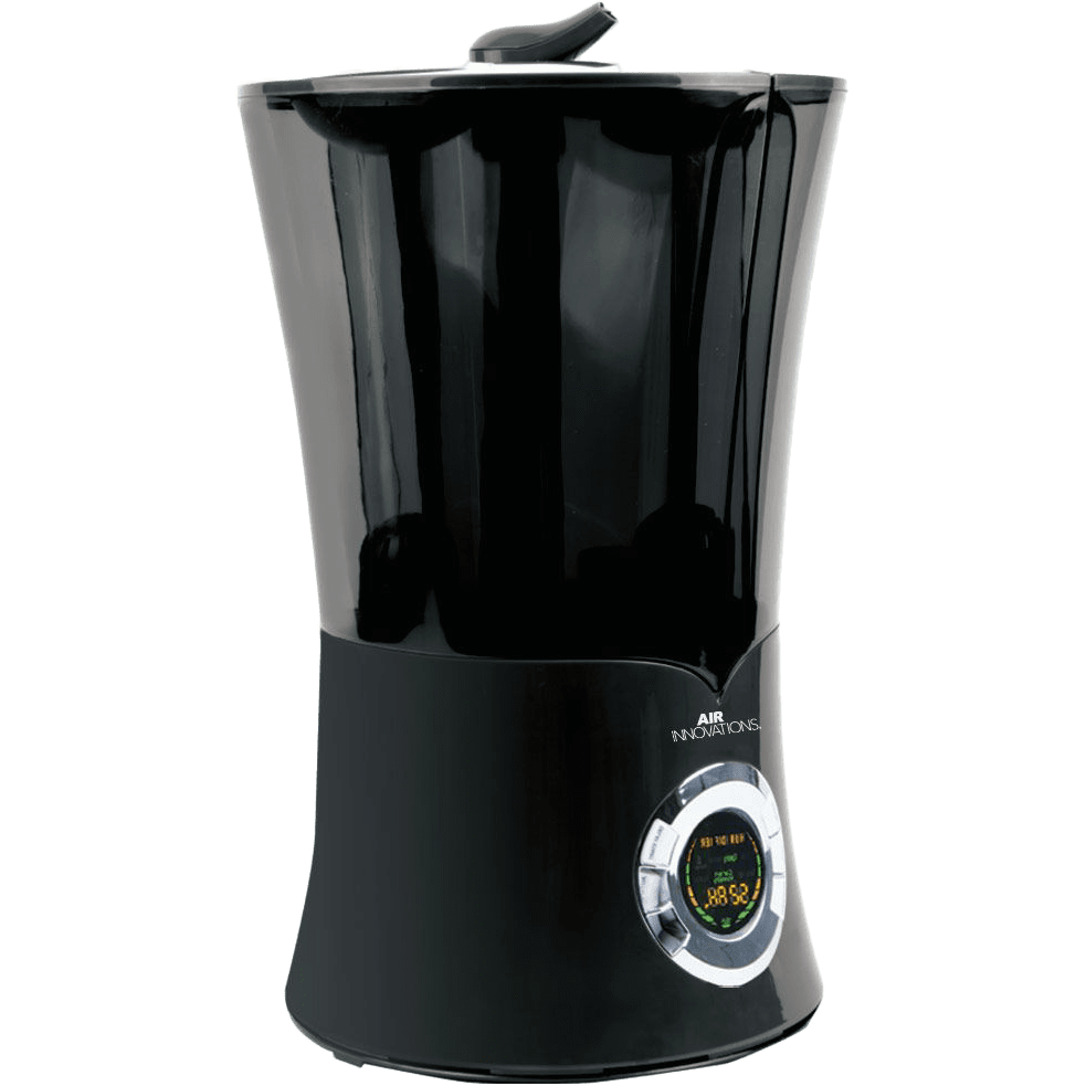 Air Innovations Cool Mist Ultrasonic Humidifier Black MH-801B-BLK - angle