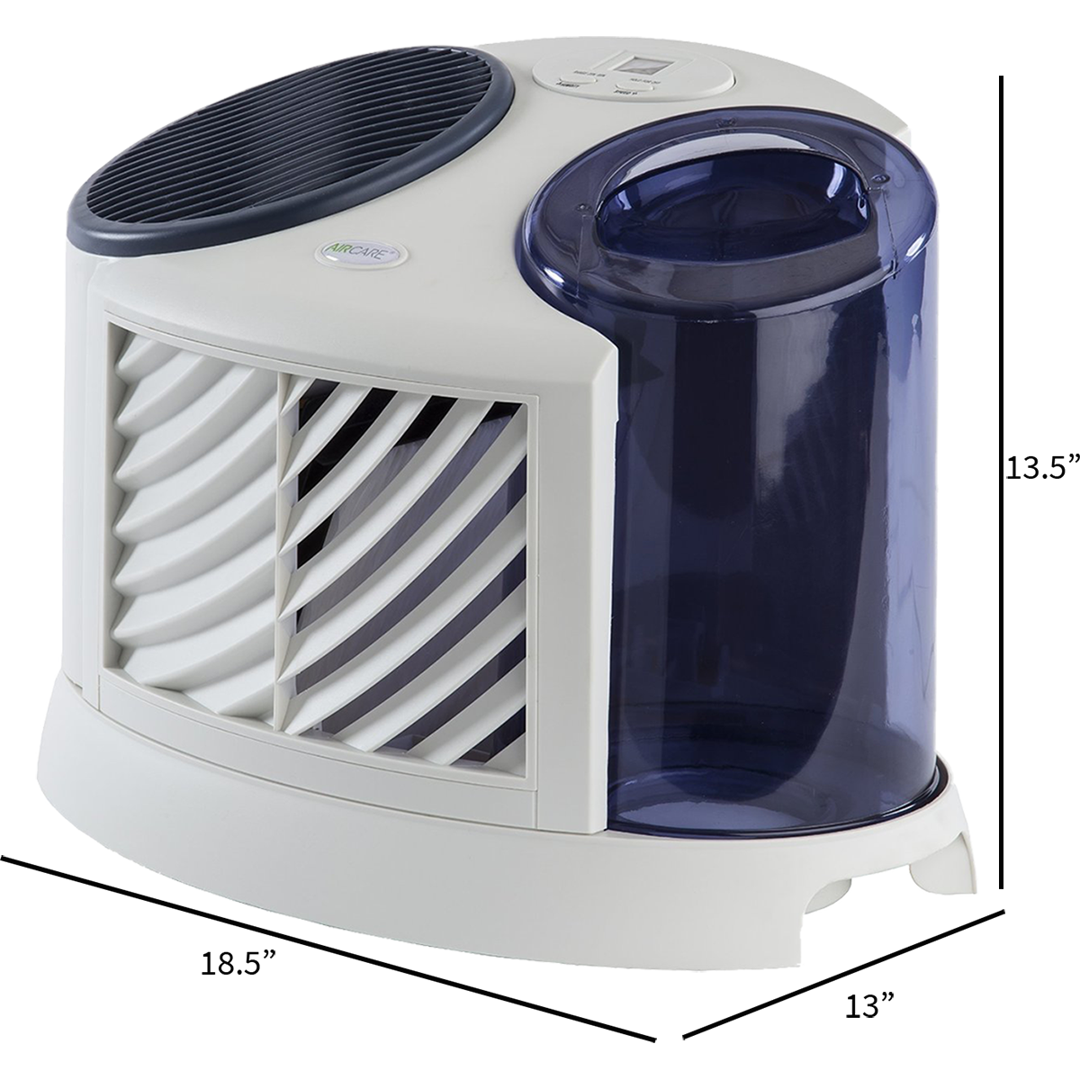 AIRCARE 7D6-100 4-Speed Single-Room Tabletop Humidifier - Dimensions