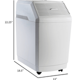 AIRCARE - 831000 Space Saver 6-Gallon Evapaorative Whole House Humidifier w/ Digital Controls - Dimensions