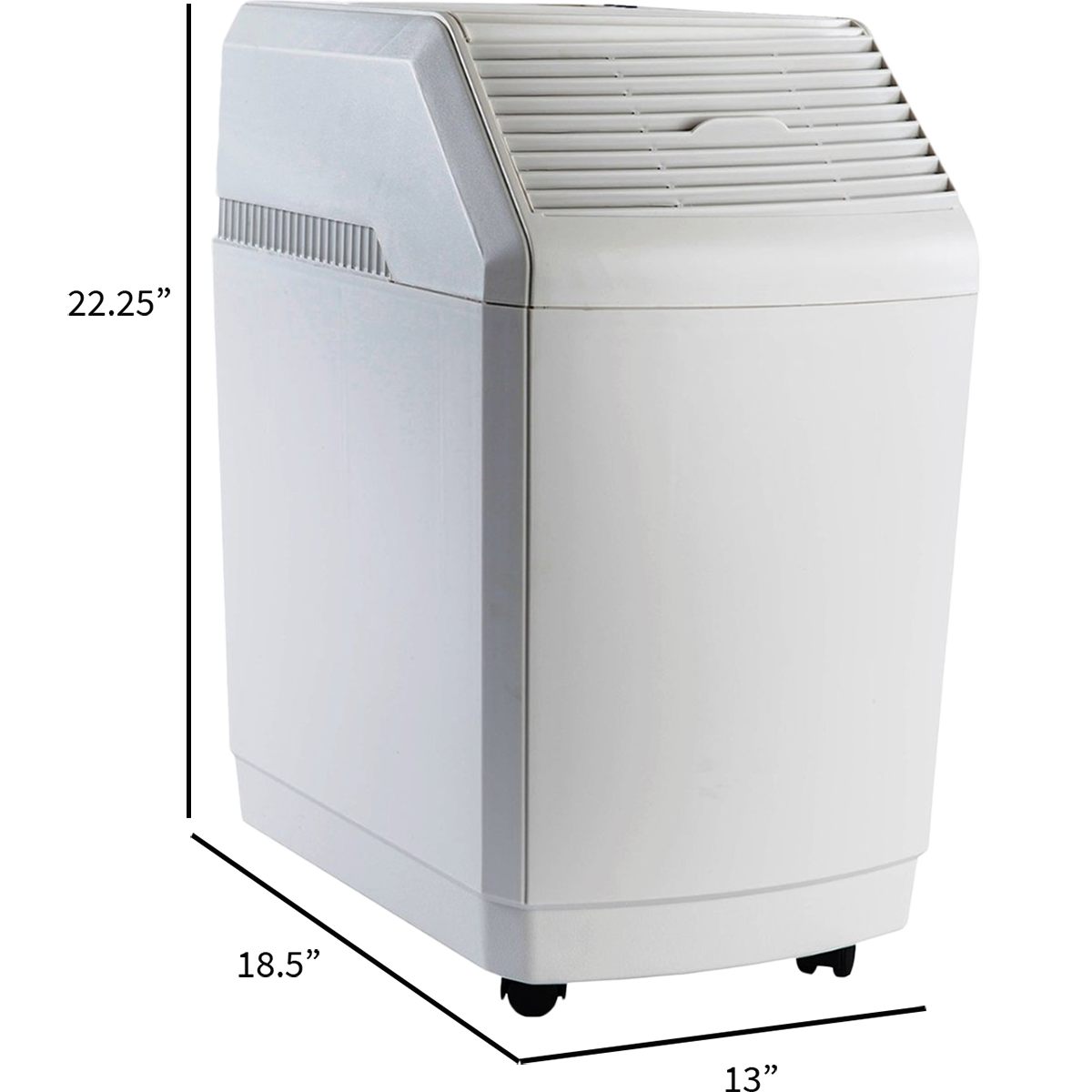 AIRCARE - 831000 Space Saver 6-Gallon Evapaorative Whole House Humidifier w/ Digital Controls - Dimensions