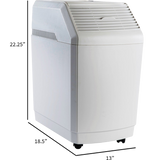 AIRCARE - 831000 Space Saver 6-Gallon Evapaorative Whole House Humidifier w/ Digital Controls - Dimensions