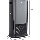 AIRCARE D46-720 Tower Multi-Room Evaporative Humidifier - Dimensions