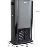 AIRCARE D46-720 Tower Multi-Room Evaporative Humidifier - Dimensions