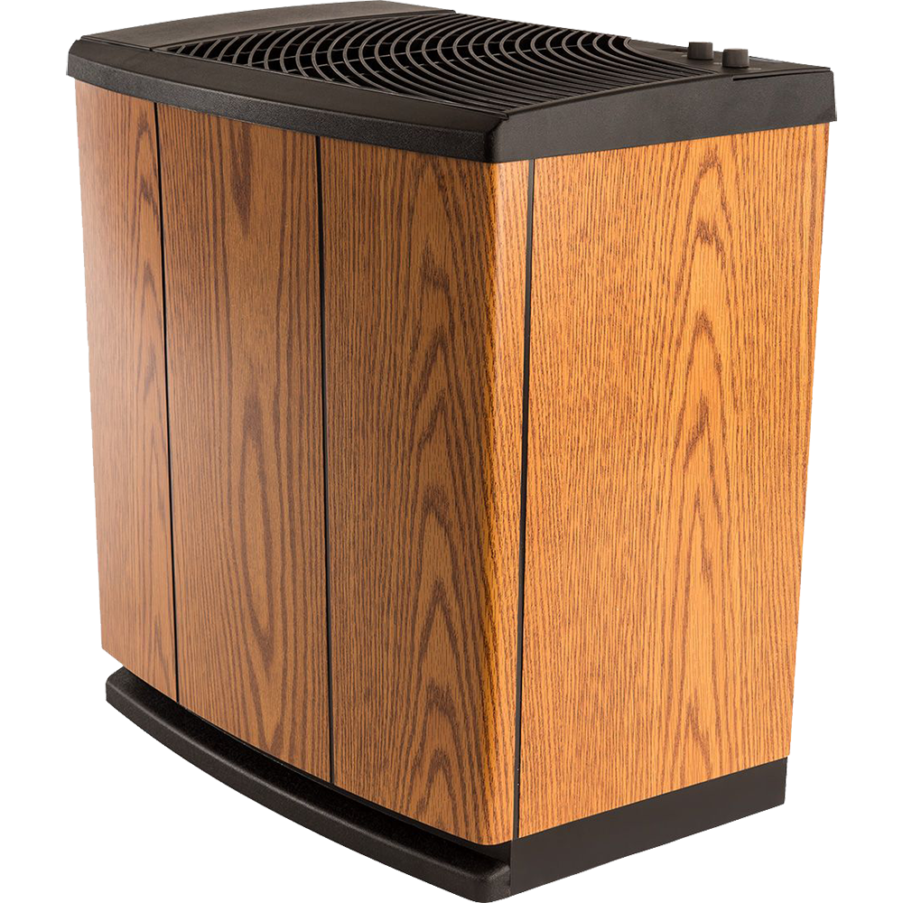 AirCare/Essick Air 4-Speed Console Style Humidifier - Light Oak Angle