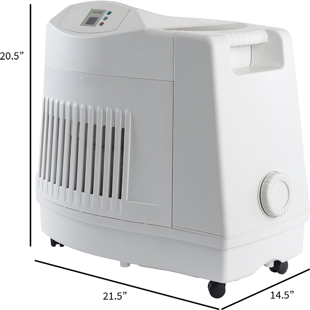 AIRCARE MA1201 Moist Air Evaporative Whole-House Console Humidifier - Dimensions