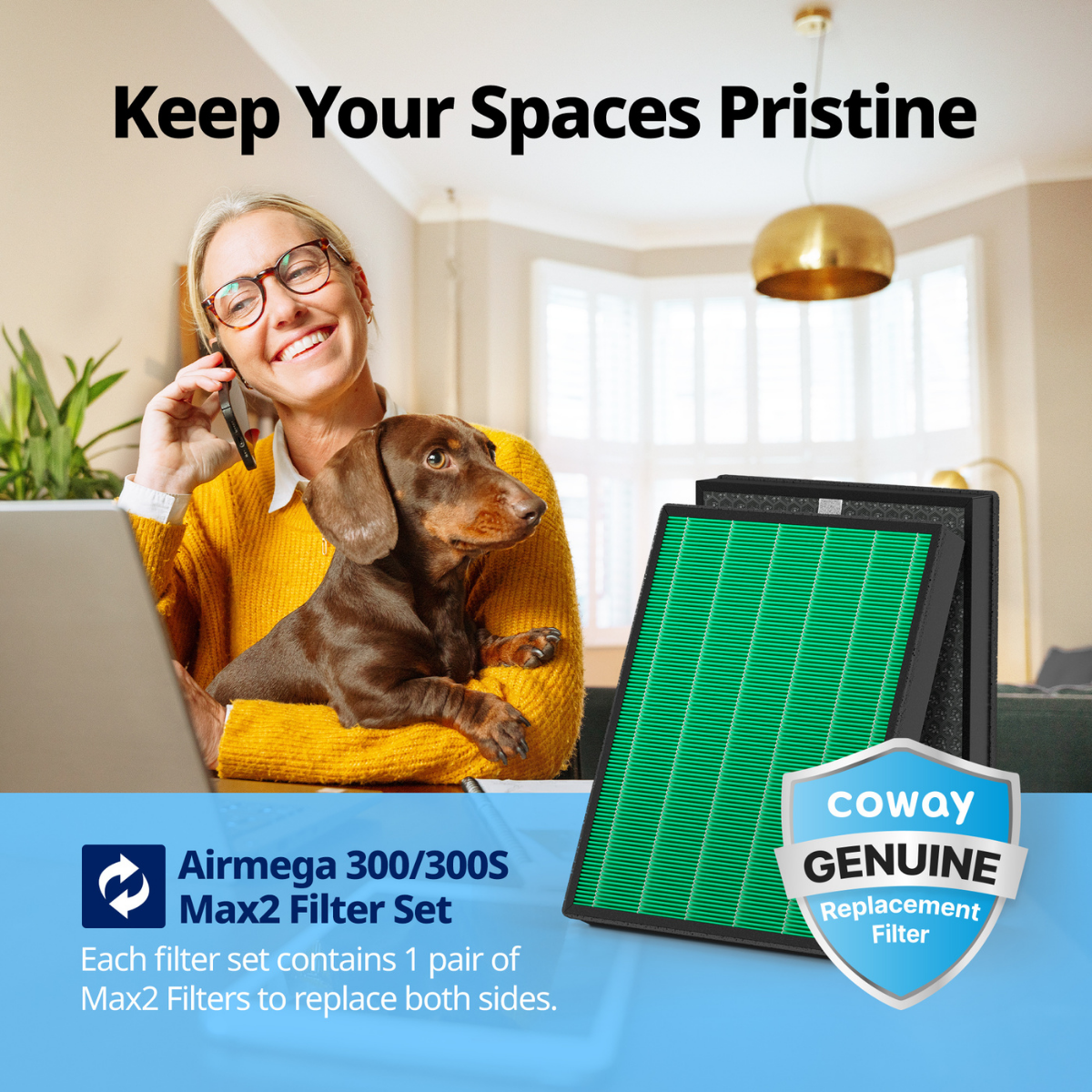 Airmega 300 Series Max2 Replacement Filter Set - Infographic 2