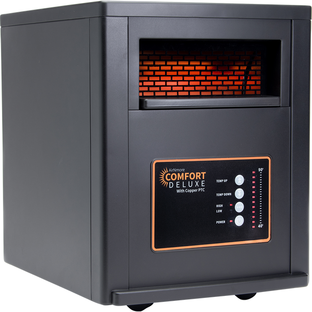 AirNmore Comfort Deluxe Infrared Space Heater - angle