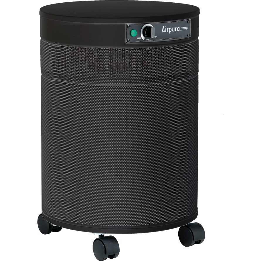 Airpura C600 Air Purifier - Black - angle