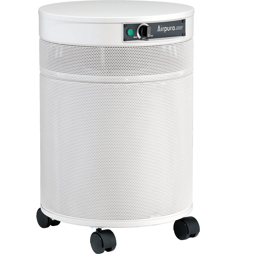 Airpura C600 Air Purifier - White - side angle