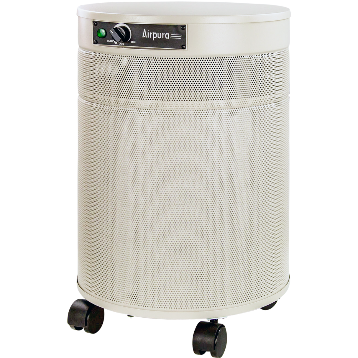 Airpura F600 Air Purifier - Cream - side angle