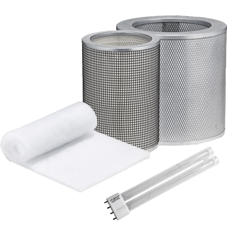 Airpura Prefilter Pk + Carbon + UV Light + HEPA Filter Bundle for UV600/700 - Group with H-Type UV Bulb