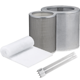 Airpura Prefilter Pk + Carbon + UV Light + HEPA Filter Bundle for UV600/700 - Group with H-Type UV Bulb