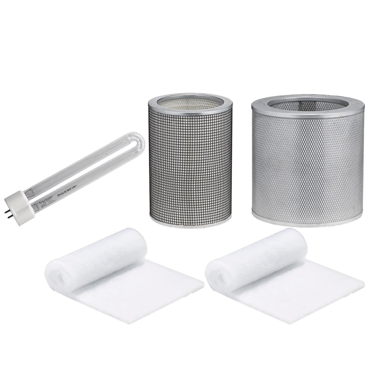 Airpura Prefilter Pk + Carbon + UV Light + Super HEPA Filter Bundle for UV614/714 - U-Type - Main