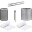 Airpura Prefilter Pk + Carbon+ UV Light + PCO Reflector + HEPA Filter Bundle for P600/700 - U-Type UV Light - Main