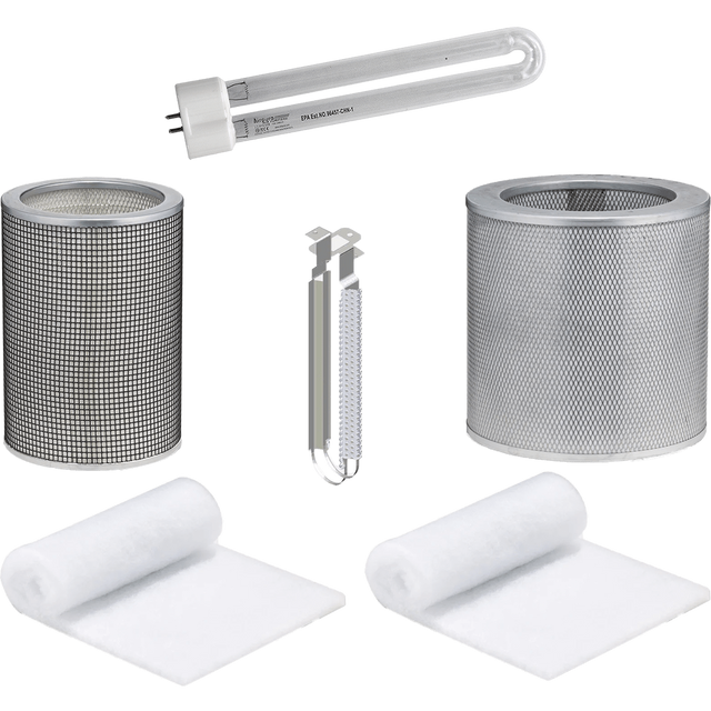 Airpura Prefilter Pk + Carbon+ UV Light + PCO Reflector + HEPA Filter Bundle for P600/700 - U-Type UV Light - Main