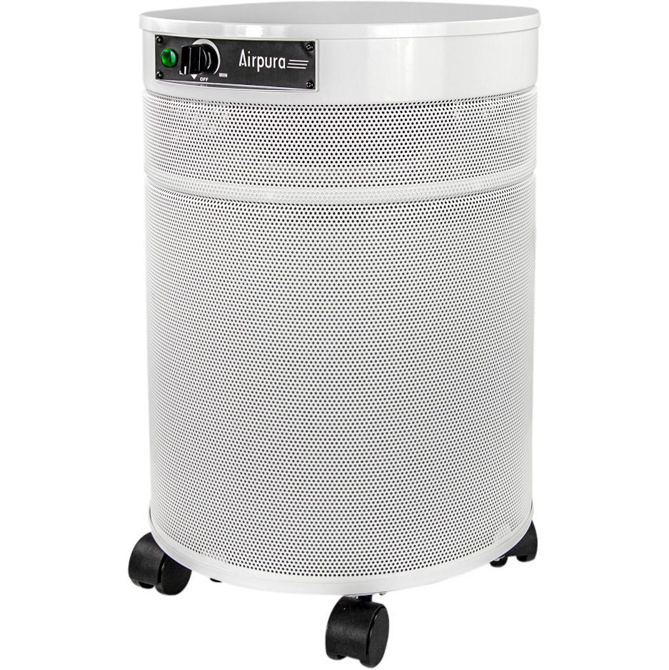 Airpura T600 Air Purifier - White - side angle