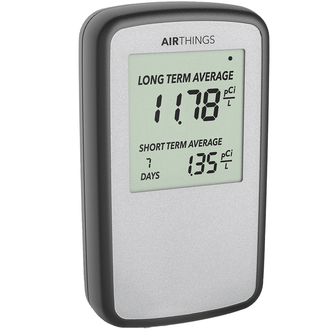 Airthings Radon Gas Monitor - Angle