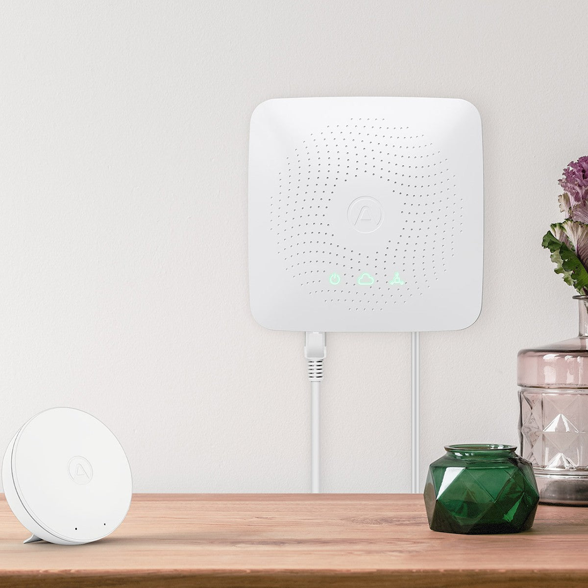Airthings Hub - On Wall Above Table