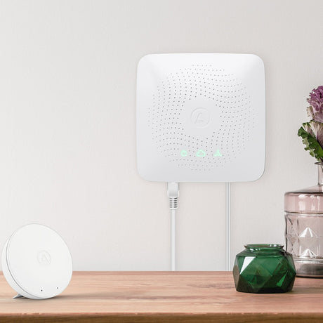 Airthings Hub - On Wall Above Table