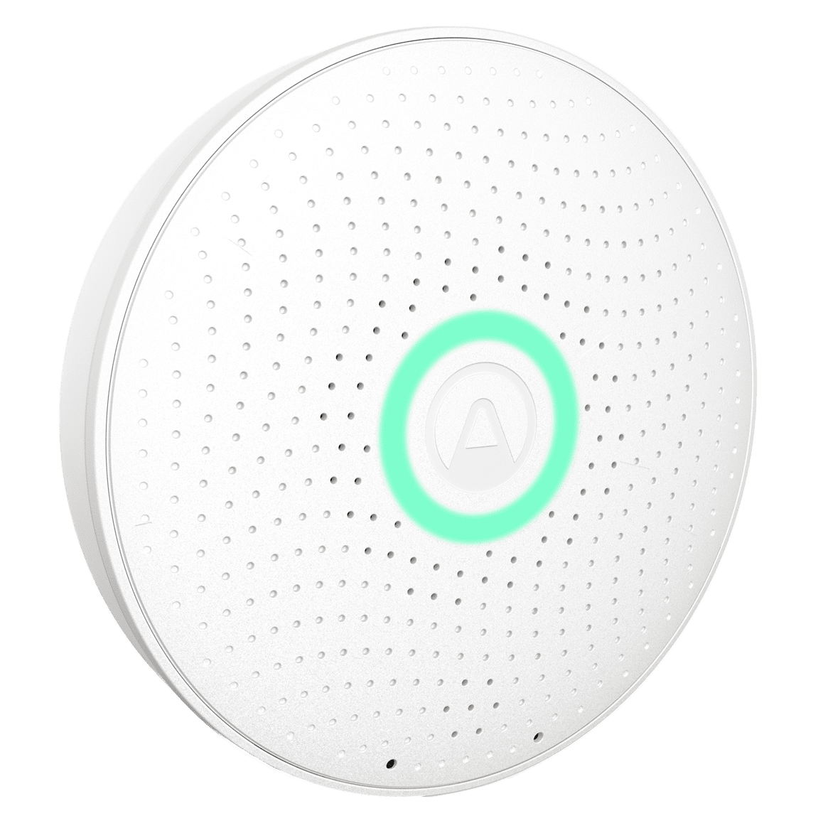 Airthings Wave Plus Smart Indoor Air Quality Monitor + Radon Detection - Angle