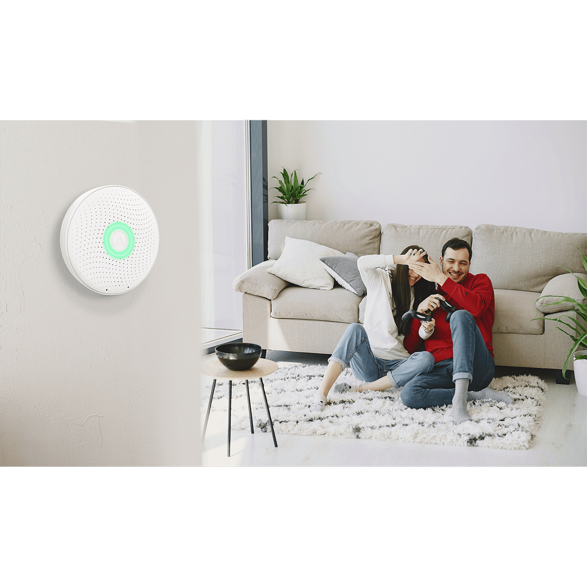 Airthings Wave Plus Smart Indoor Air Quality Monitor + Radon Detection - Lifestyle 2