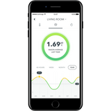 Airthings Wave Radon Detector - readings on smartphone
