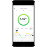 Airthings Wave Radon Detector - readings on smartphone