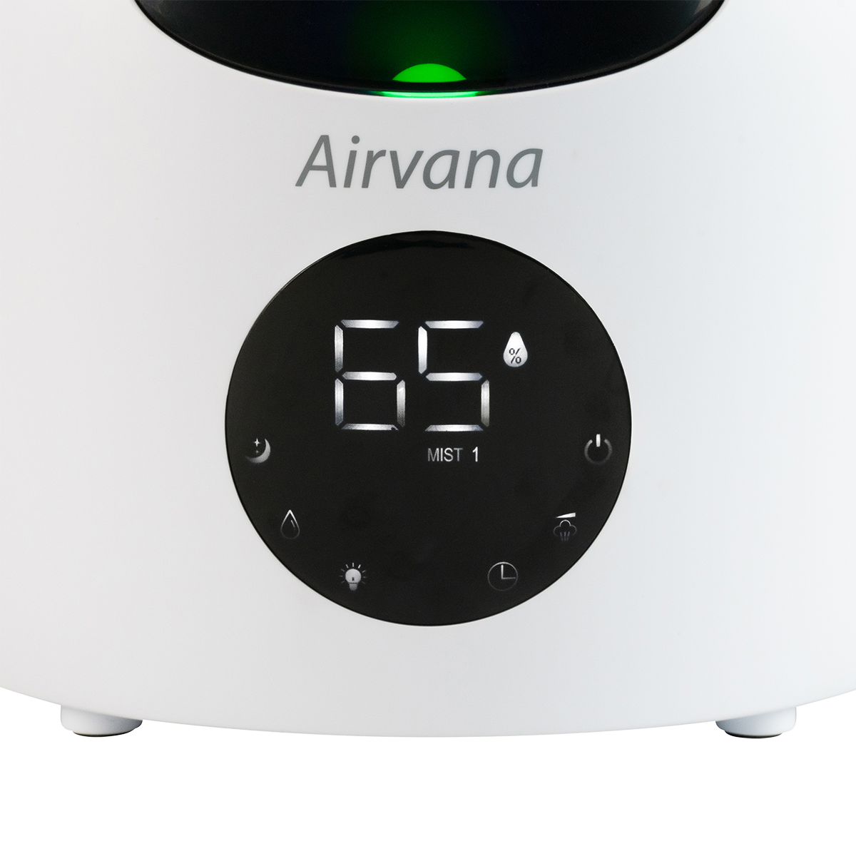 Airvana Aspire 2.25 Gal. Ultrasonic Cool Mist Humidifier - White - Controls with Green Light